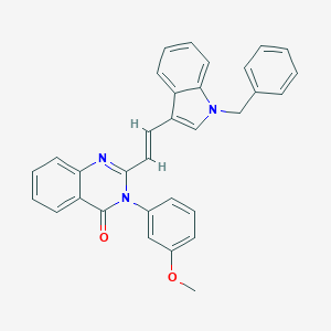 2-[2-(1-benzyl-1H-indol-3-yl)vinyl]-3-(3-methoxyphenyl)-4(3H)-quinazolinone