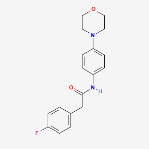 molecular formula C18H19FN2O2 B4419339 2-(4-fluorophenyl)-N-(4-morpholin-4-ylphenyl)acetamide 