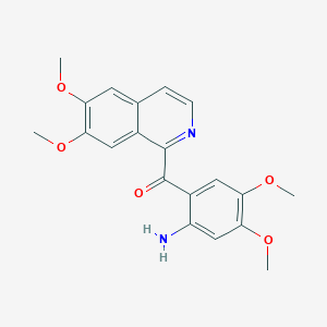 molecular formula C20H20N2O5 B4419377 (2-氨基-4,5-二甲氧基苯基)(6,7-二甲氧基异喹啉-1-基)甲酮 