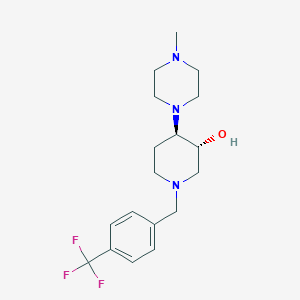 (3R,4R)-4-(4-methylpiperazin-1-yl)-1-[[4-(trifluoromethyl)phenyl]methyl]piperidin-3-ol