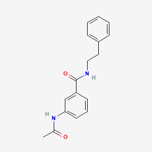 molecular formula C17H18N2O2 B4419428 3-(acetylamino)-N-(2-phenylethyl)benzamide 