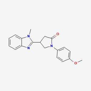 1-(4-METHOXYPHENYL)-4-(1-METHYL-1H-1,3-BENZODIAZOL-2-YL)PYRROLIDIN-2-ONE