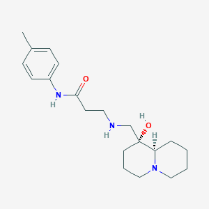 molecular formula C20H31N3O2 B4419446 3-({[(1R,9aR)-1-hydroxyoctahydro-2H-quinolizin-1-yl]methyl}amino)-N-(4-methylphenyl)propanamide 