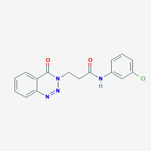 N-(3-chlorophenyl)-3-(4-oxo-1,2,3-benzotriazin-3(4H)-yl)propanamide