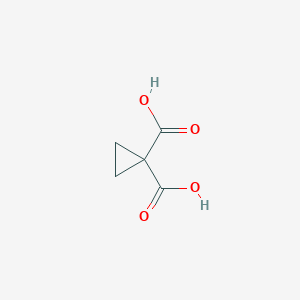 molecular formula C5H6O4 B044195 环丙烷-1,1-二羧酸 CAS No. 598-10-7