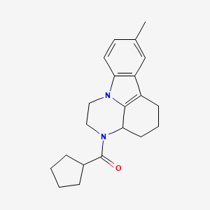 cyclopentyl(8-methyl-1,2,3a,4,5,6-hexahydro-3H-pyrazino[3,2,1-jk]carbazol-3-yl)methanone