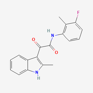 N-(3-fluoro-2-methylphenyl)-2-(2-methyl-1H-indol-3-yl)-2-oxoacetamide