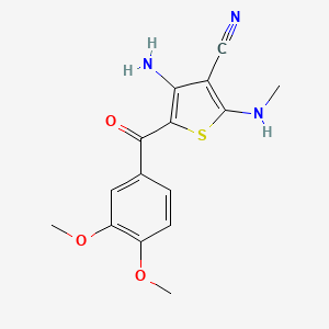 4-AMINO-5-(3,4-DIMETHOXYBENZOYL)-2-(METHYLAMINO)-3-THIENYL CYANIDE