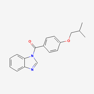 molecular formula C18H18N2O2 B4419540 1-(4-isobutoxybenzoyl)-1H-benzimidazole 