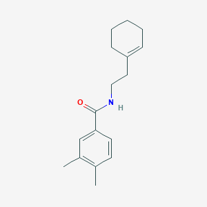 molecular formula C17H23NO B441955 N-[2-(cyclohexen-1-yl)ethyl]-3,4-dimethylbenzamide CAS No. 438455-56-2