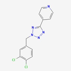 molecular formula C13H9Cl2N5 B4419552 4-[2-(3,4-dichlorobenzyl)-2H-tetrazol-5-yl]pyridine 