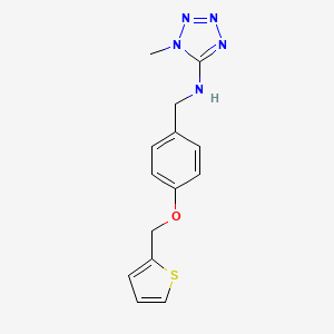 1-METHYL-N-{[4-(THIOPHEN-2-YLMETHOXY)PHENYL]METHYL}-1,2,3,4-TETRAZOL-5-AMINE