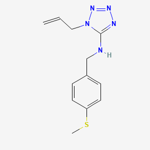 N-{[4-(METHYLSULFANYL)PHENYL]METHYL}-1-(PROP-2-EN-1-YL)-1,2,3,4-TETRAZOL-5-AMINE