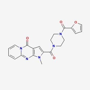 2-{[4-(2-FURYLCARBONYL)PIPERAZINO]CARBONYL}-1-METHYLPYRIDO[1,2-A]PYRROLO[2,3-D]PYRIMIDIN-4(1H)-ONE