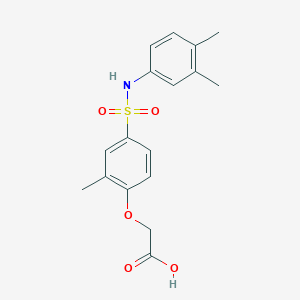 (4-{[(3,4-dimethylphenyl)amino]sulfonyl}-2-methylphenoxy)acetic acid