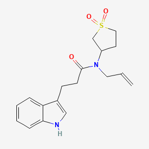 N-allyl-N-(1,1-dioxidotetrahydro-3-thienyl)-3-(1H-indol-3-yl)propanamide