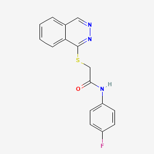 N-(4-fluorophenyl)-2-(phthalazin-1-ylsulfanyl)acetamide