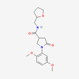 1-(2,5-dimethoxyphenyl)-5-oxo-N-(tetrahydrofuran-2-ylmethyl)pyrrolidine-3-carboxamide