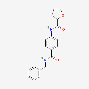 N-[4-(benzylcarbamoyl)phenyl]oxolane-2-carboxamide