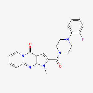 2-{[4-(2-FLUOROPHENYL)PIPERAZINO]CARBONYL}-1-METHYLPYRIDO[1,2-A]PYRROLO[2,3-D]PYRIMIDIN-4(1H)-ONE