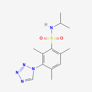 2,4,6-TRIMETHYL-N-(PROPAN-2-YL)-3-(1H-1,2,3,4-TETRAZOL-1-YL)BENZENE-1-SULFONAMIDE