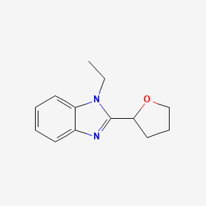 1-ETHYL-2-(OXOLAN-2-YL)-1H-1,3-BENZODIAZOLE