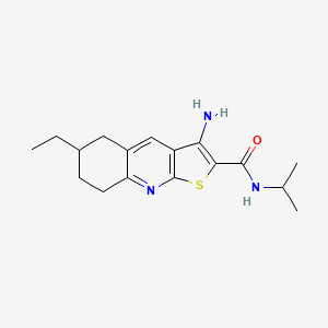 3-amino-6-ethyl-N-isopropyl-5,6,7,8-tetrahydrothieno[2,3-b]quinoline-2-carboxamide