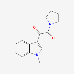 molecular formula C15H16N2O2 B4419804 1-(1-methyl-1H-indol-3-yl)-2-(pyrrolidin-1-yl)ethane-1,2-dione 