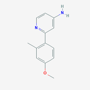 2-(4-methoxy-2-methylphenyl)pyridin-4-amine