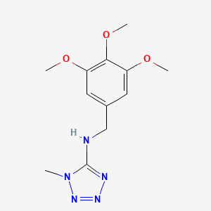 molecular formula C12H17N5O3 B4419828 1-methyl-{N}-(3,4,5-trimethoxybenzyl)-1{H}-tetrazol-5-amine 