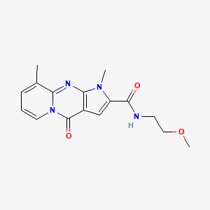 N-(2-methoxyethyl)-1,9-dimethyl-4-oxo-1,4-dihydropyrido[1,2-a]pyrrolo[2,3-d]pyrimidine-2-carboxamide