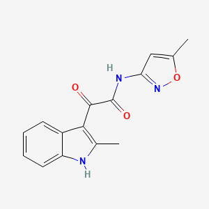 N-(5-METHYL-12-OXAZOL-3-YL)-2-(2-METHYL-1H-INDOL-3-YL)-2-OXOACETAMIDE