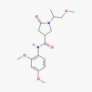 N-(2,4-dimethoxyphenyl)-1-(1-methoxypropan-2-yl)-5-oxopyrrolidine-3-carboxamide