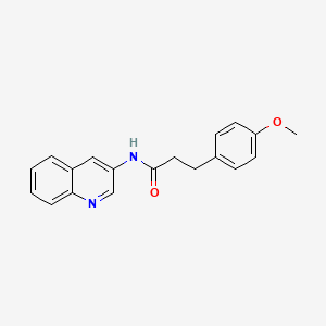 3-(4-methoxyphenyl)-N-(quinolin-3-yl)propanamide