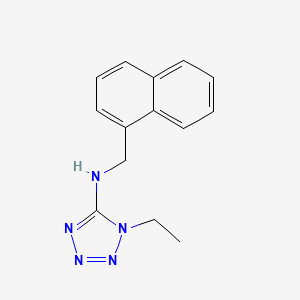 molecular formula C14H15N5 B4420045 1-ethyl-N-(1-naphthylmethyl)-1H-tetrazol-5-amine 