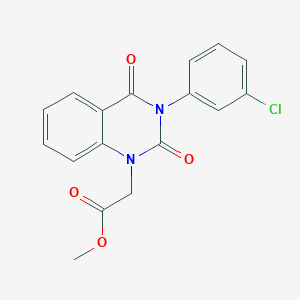 methyl [3-(3-chlorophenyl)-2,4-dioxo-3,4-dihydroquinazolin-1(2H)-yl]acetate