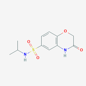 3-oxo-N-(propan-2-yl)-3,4-dihydro-2H-1,4-benzoxazine-6-sulfonamide