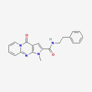 1-methyl-4-oxo-N-(2-phenylethyl)-1,4-dihydropyrido[1,2-a]pyrrolo[2,3-d]pyrimidine-2-carboxamide