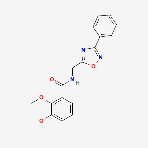 molecular formula C18H17N3O4 B4420089 2,3-dimethoxy-N-[(3-phenyl-1,2,4-oxadiazol-5-yl)methyl]benzamide 