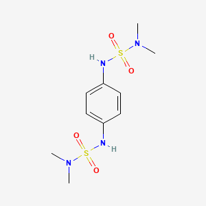 molecular formula C10H18N4O4S2 B4420153 1,4-Bis(dimethylsulfamoylamino)benzene 