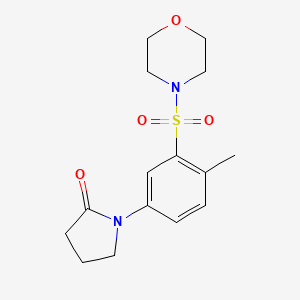 1-[4-methyl-3-(morpholin-4-ylsulfonyl)phenyl]pyrrolidin-2-one