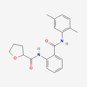 molecular formula C20H22N2O3 B4420169 N-{2-[(2,5-dimethylphenyl)carbamoyl]phenyl}tetrahydrofuran-2-carboxamide 