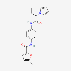 5-methyl-N-(4-{[2-(1H-pyrrol-1-yl)butanoyl]amino}phenyl)-2-furamide