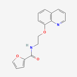 molecular formula C16H14N2O3 B4420194 N-[2-(quinolin-8-yloxy)ethyl]furan-2-carboxamide 