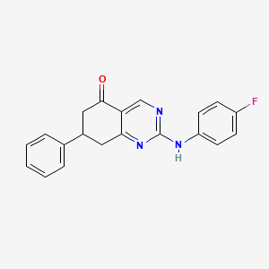 2-[(4-fluorophenyl)amino]-7-phenyl-7,8-dihydroquinazolin-5(6H)-one