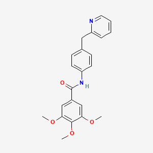 3,4,5-trimethoxy-N-[4-(pyridin-2-ylmethyl)phenyl]benzamide