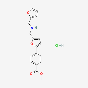 Methyl 4-[5-[(furan-2-ylmethylamino)methyl]furan-2-yl]benzoate;hydrochloride