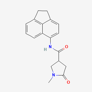 N-(1,2-dihydroacenaphthylen-5-yl)-1-methyl-5-oxopyrrolidine-3-carboxamide