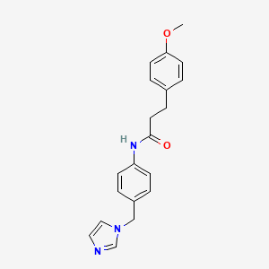 N-[4-(1H-imidazol-1-ylmethyl)phenyl]-3-(4-methoxyphenyl)propanamide