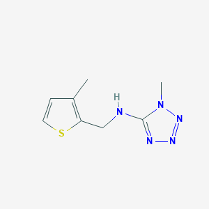 1-methyl-N-[(3-methylthiophen-2-yl)methyl]tetrazol-5-amine